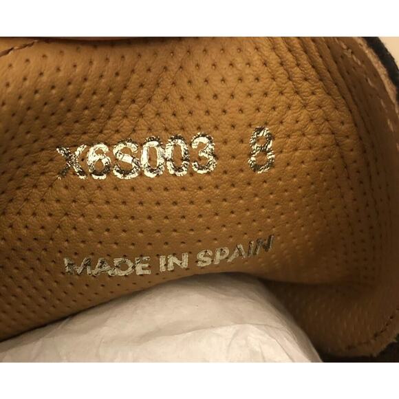 New $495 Armani Collezioni Espadrilla Mens Leather High Top Brown 9 US X6S003 main image 5